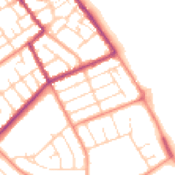 Daytime road noise heatmap for DN35 0BL