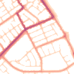 Daytime road noise heatmap for DN35 0BN