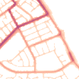 Daytime road noise heatmap for DN35 0BS