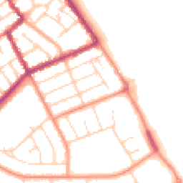 Daytime road noise heatmap for DN35 0BU