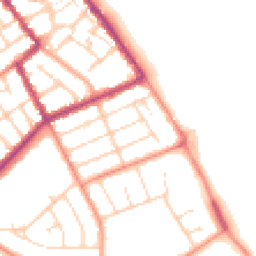 Daytime road noise heatmap for DN35 0BW