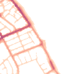 Daytime road noise heatmap for DN35 0BZ