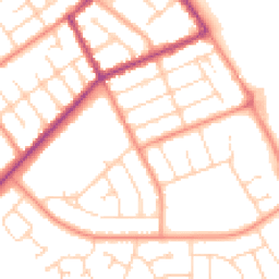 Daytime road noise heatmap for DN35 0DJ