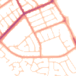 Daytime road noise heatmap for DN35 0DL