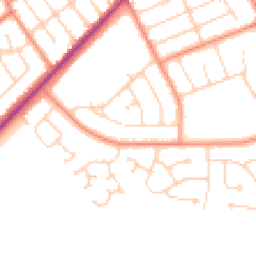 Daytime road noise heatmap for DN35 0DR