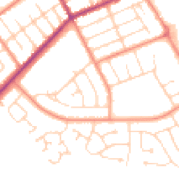 Daytime road noise heatmap for DN35 0DX