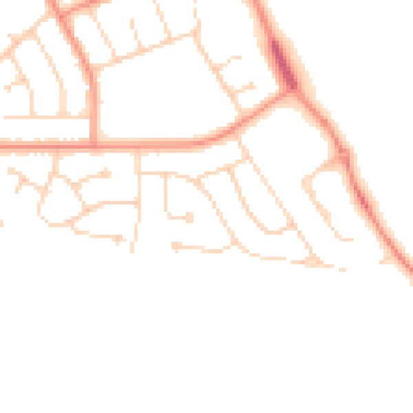 Daytime road noise heatmap for DN35 0HP