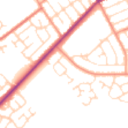 Daytime road noise heatmap for DN35 0JT