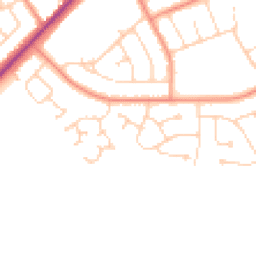 Daytime road noise heatmap for DN35 0JX