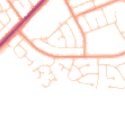 Daytime road noise heatmap for DN35 0JY