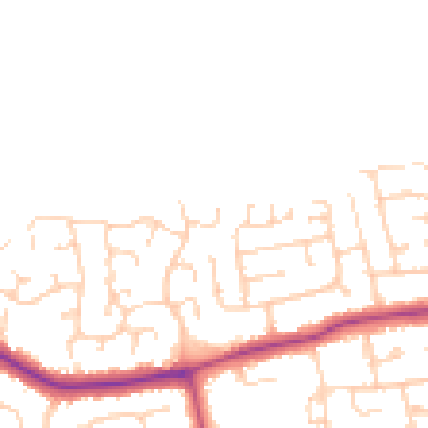 Daytime road noise heatmap for DN35 0PD