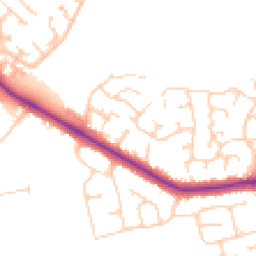 Daytime road noise heatmap for DN35 0PQ