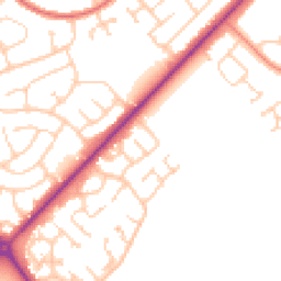 Daytime road noise heatmap for DN35 0RX