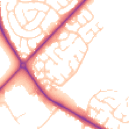 Daytime road noise heatmap for DN35 0SH