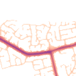 Daytime road noise heatmap for DN35 0TS