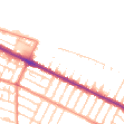 Daytime road noise heatmap for DN35 7BB