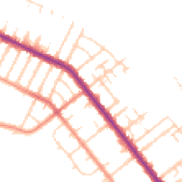 Daytime road noise heatmap for DN35 7BF
