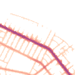 Daytime road noise heatmap for DN35 7EH