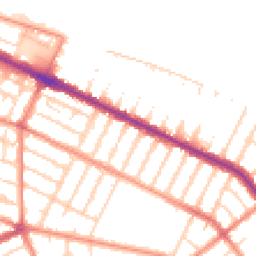 Daytime road noise heatmap for DN35 7EL
