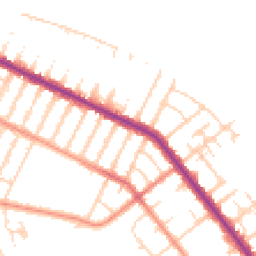 Daytime road noise heatmap for DN35 7EZ