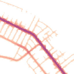 Daytime road noise heatmap for DN35 7HE