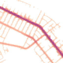 Daytime road noise heatmap for DN35 7HS