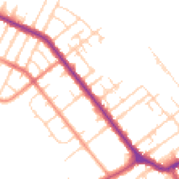 Daytime road noise heatmap for DN35 7JR