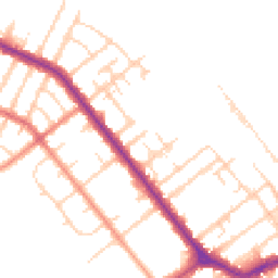 Daytime road noise heatmap for DN35 7JS