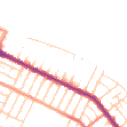Daytime road noise heatmap for DN35 7PU