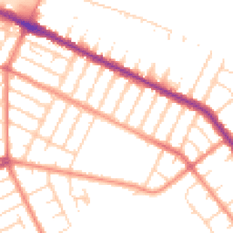 Daytime road noise heatmap for DN35 7RG