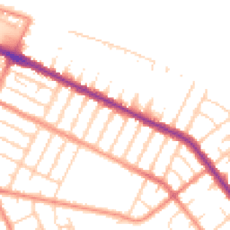 Daytime road noise heatmap for DN35 7RR