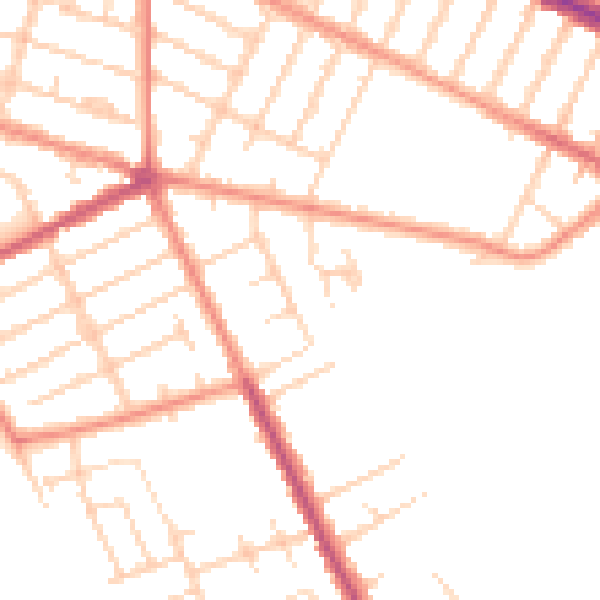 Daytime road noise heatmap for DN35 7SD