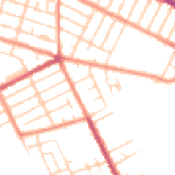 Daytime road noise heatmap for DN35 7SG