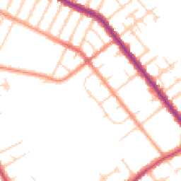 Daytime road noise heatmap for DN35 7UJ