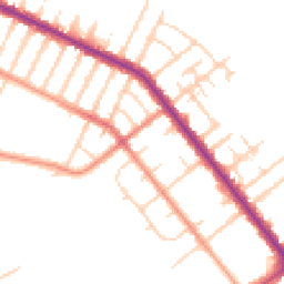 Daytime road noise heatmap for DN35 7UW