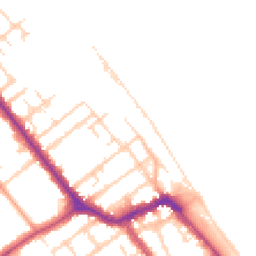 Daytime road noise heatmap for DN35 8BT