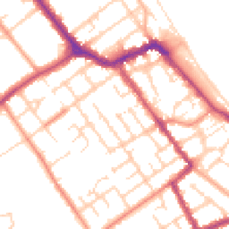 Daytime road noise heatmap for DN35 8DB