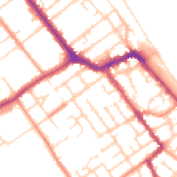 Daytime road noise heatmap for DN35 8DL
