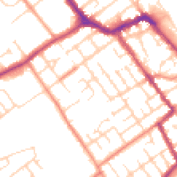 Daytime road noise heatmap for DN35 8EN