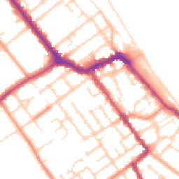 Daytime road noise heatmap for DN35 8HW