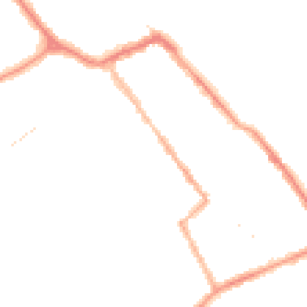 Night-time road noise heatmap for DN35 8HZ
