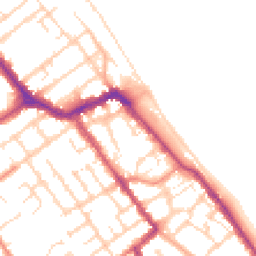 Daytime road noise heatmap for DN35 8NE