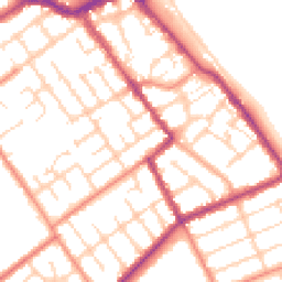 Daytime road noise heatmap for DN35 8PX