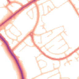 Daytime road noise heatmap for DN35 9HE
