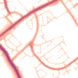 Daytime road noise heatmap for DN35 9HN