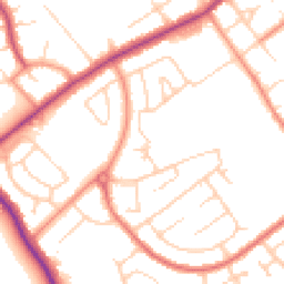 Daytime road noise heatmap for DN35 9HP