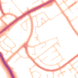 Daytime road noise heatmap for DN35 9HW