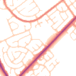 Daytime road noise heatmap for DN35 9PF