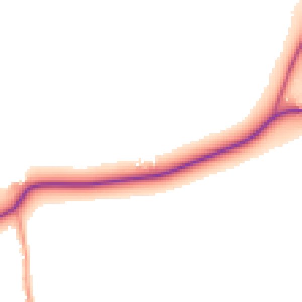 Daytime road noise heatmap for DN38 6AB