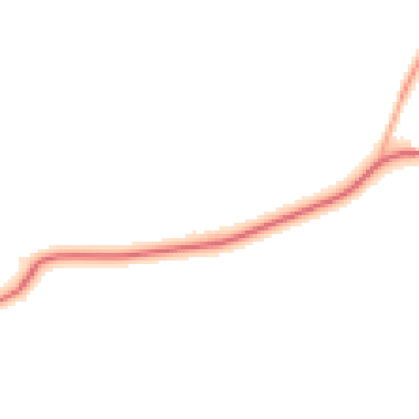 Night-time road noise heatmap for DN38 6AB